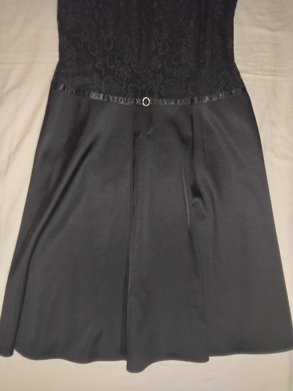 Worthington Black Lace Bodice Sleeveless Midi Dress - Picture 5 of 8